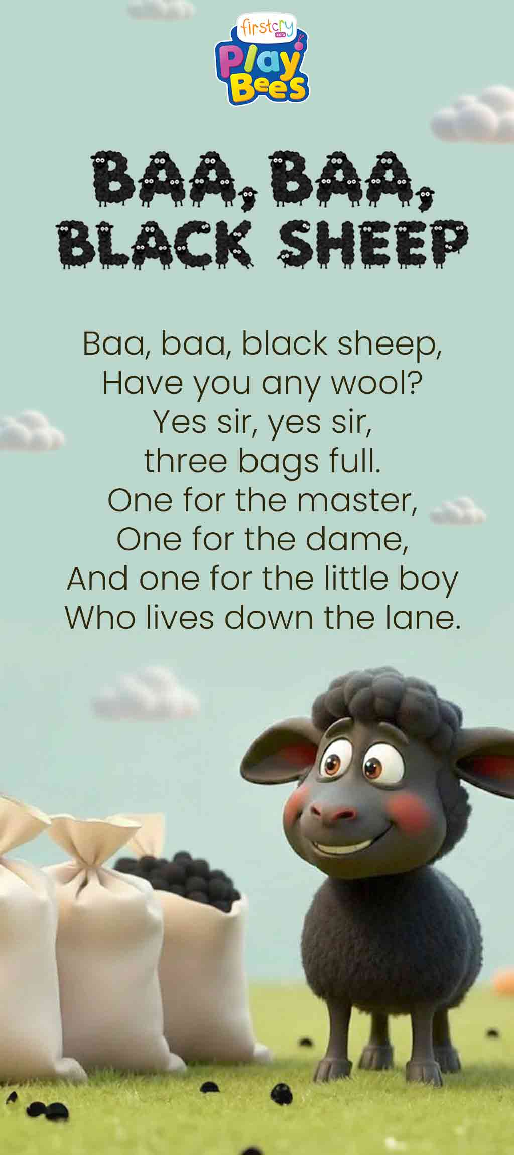 Baa, Baa, Black Sheep Song Lyrics