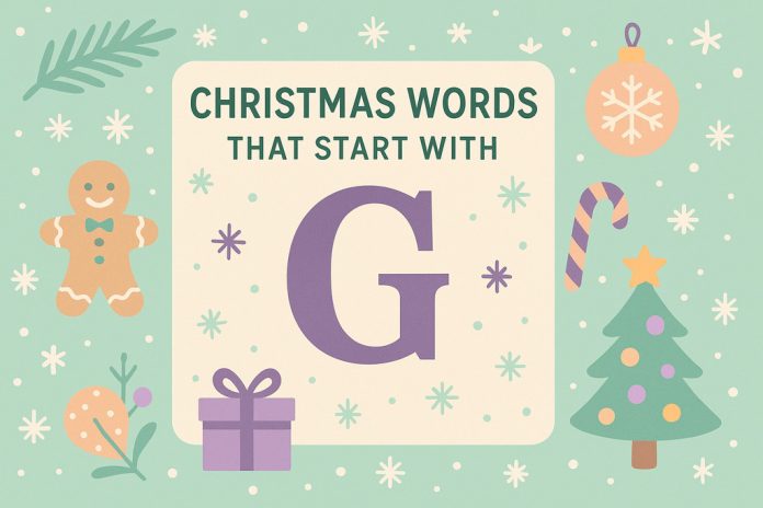 Christmas Words That Start With G