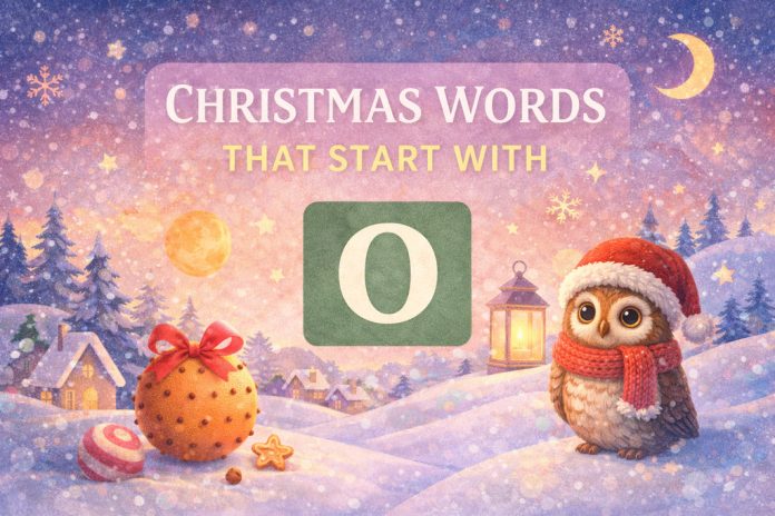 Christmas Words That Start With O