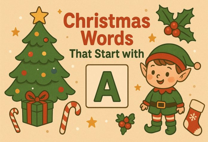 Christmas words that start with a