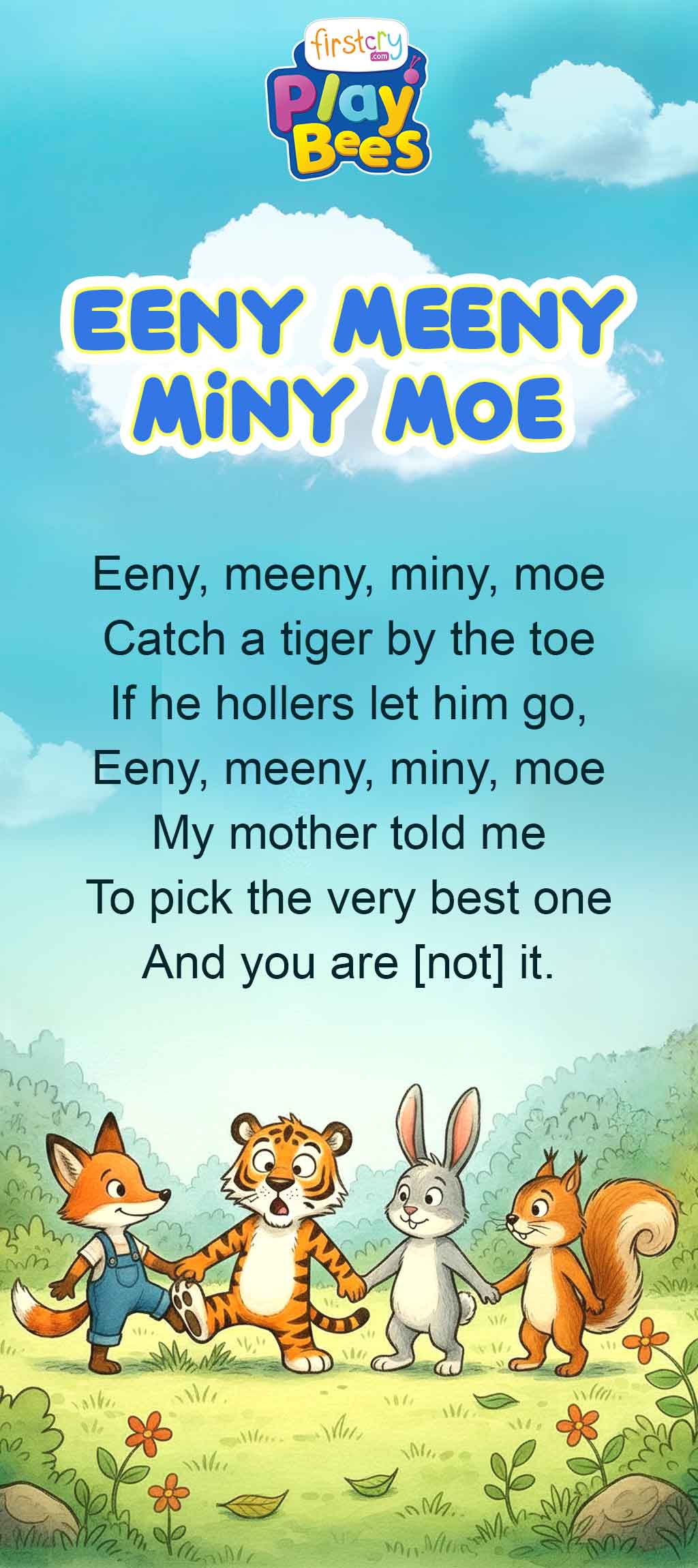 Eeny Meeny Miny Moe Lyrics Nursery Rhyme Song Eeny Meeny Miny Moe Lyrics Nursery Rhyme Song