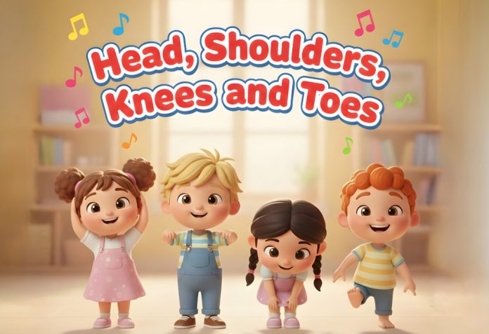 Head, Shoulders, Knees and Toes Lyrics Nursery Rhymes For Kids