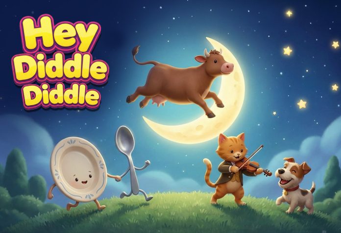 Hey Diddle Diddle Nursery Rhyme With Lyrics
