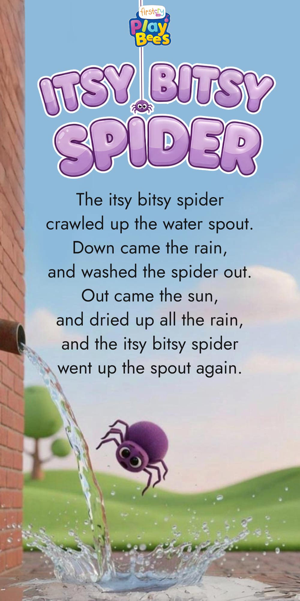 Itsy Bitsy Spider Song Lyrics