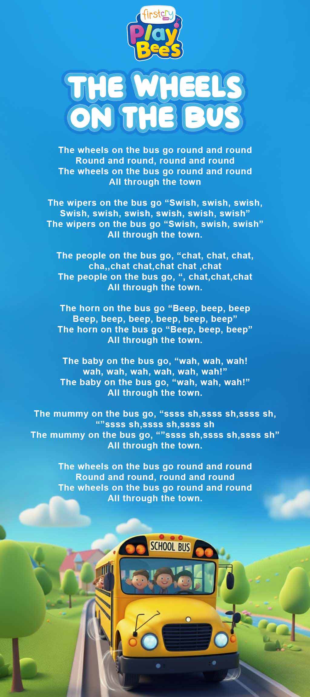 The Wheels on the Bus Song Lyrics