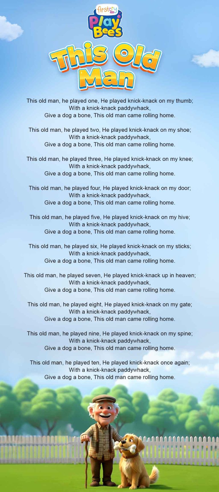 This Old Man Lyrics - Nursery Rhyme & Song