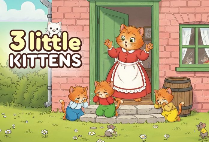 Three Little Kittens Nursery Rhyme With Lyrics
