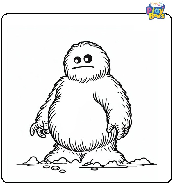 Abominable Snowman Coloring Page Abominable Snowman Coloring Page