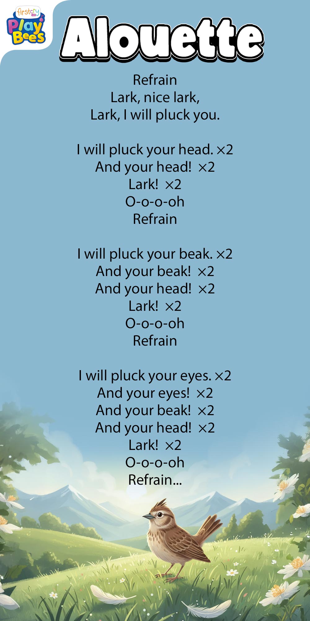 Alouette Song Lyrics