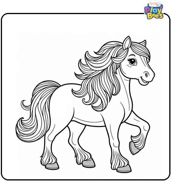 Beautiful Horse Coloring Page Beautiful Horse Coloring Page