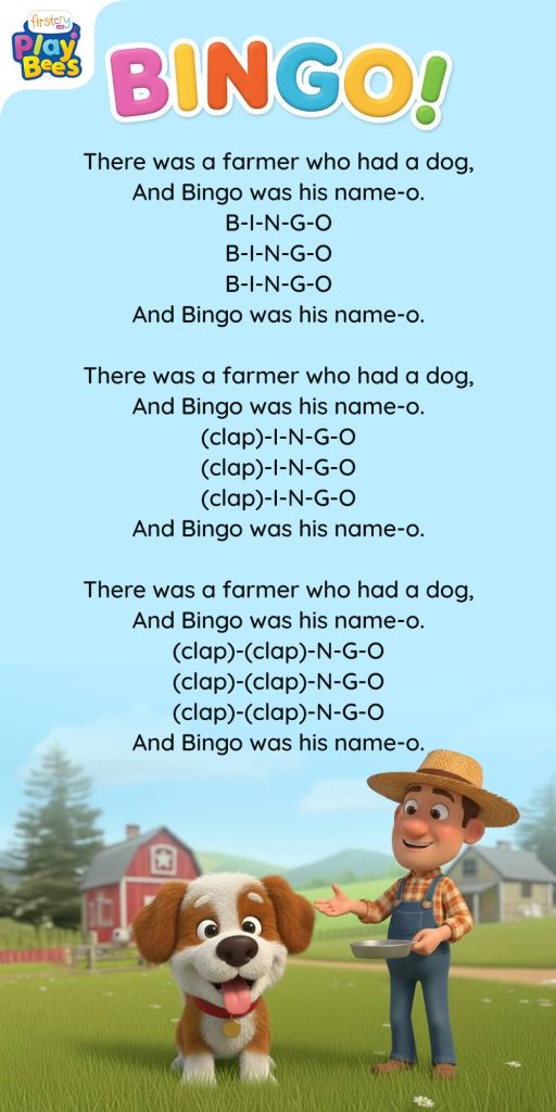 Bingo Lyrics - Nursery Rhyme & Song