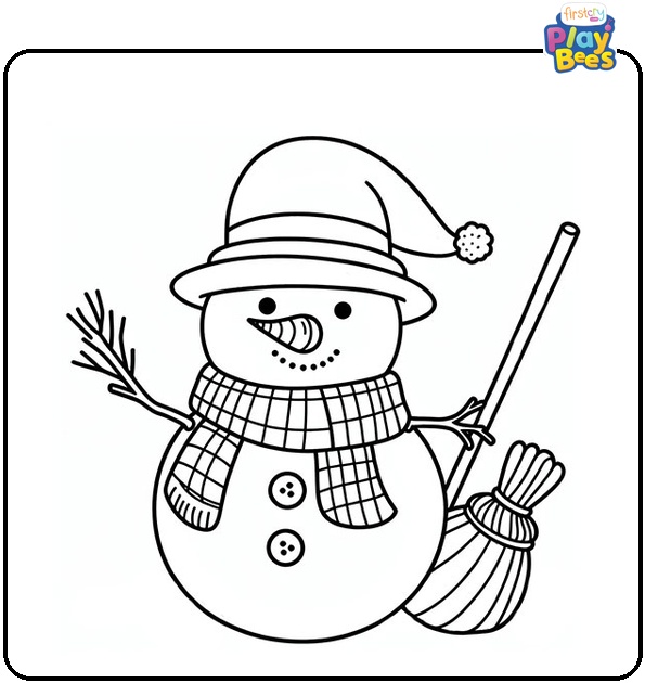 Blank Snowman Coloring Page Blank Snowman Coloring Page