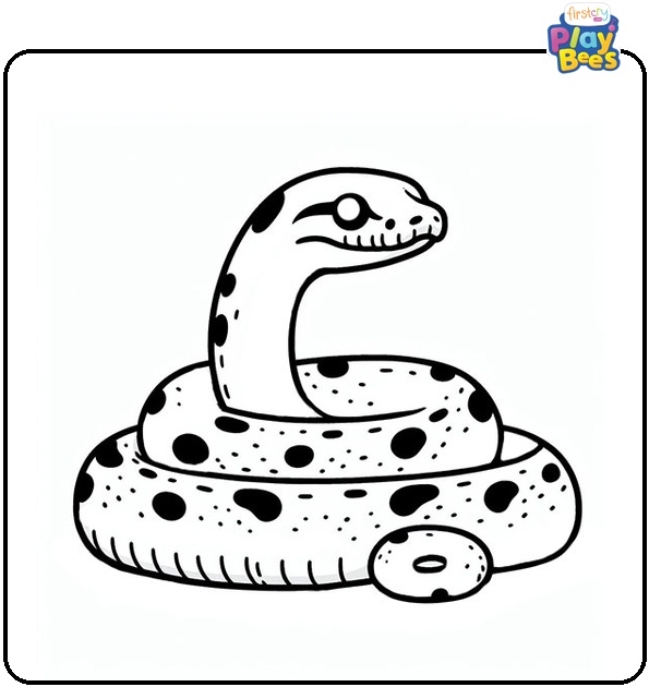 Boa Constrictor Snake Coloring Page