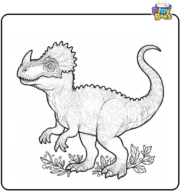 Carnotaurus Dinosaur Coloring Page