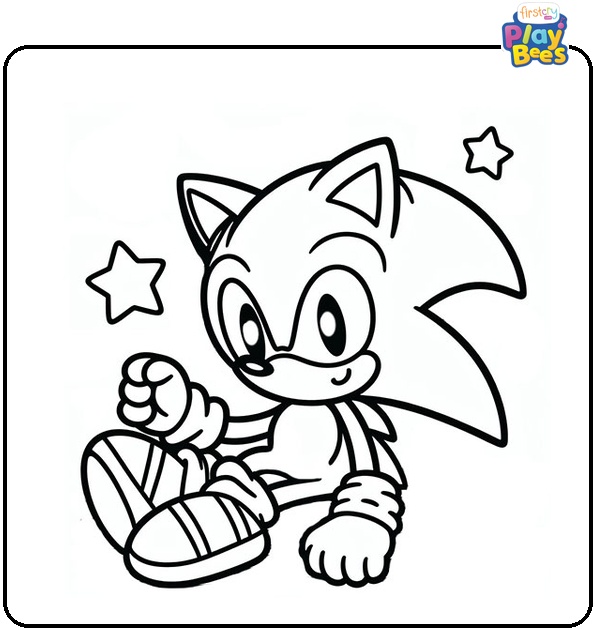 Cool Sonic Coloring Page Cool Sonic Coloring Page