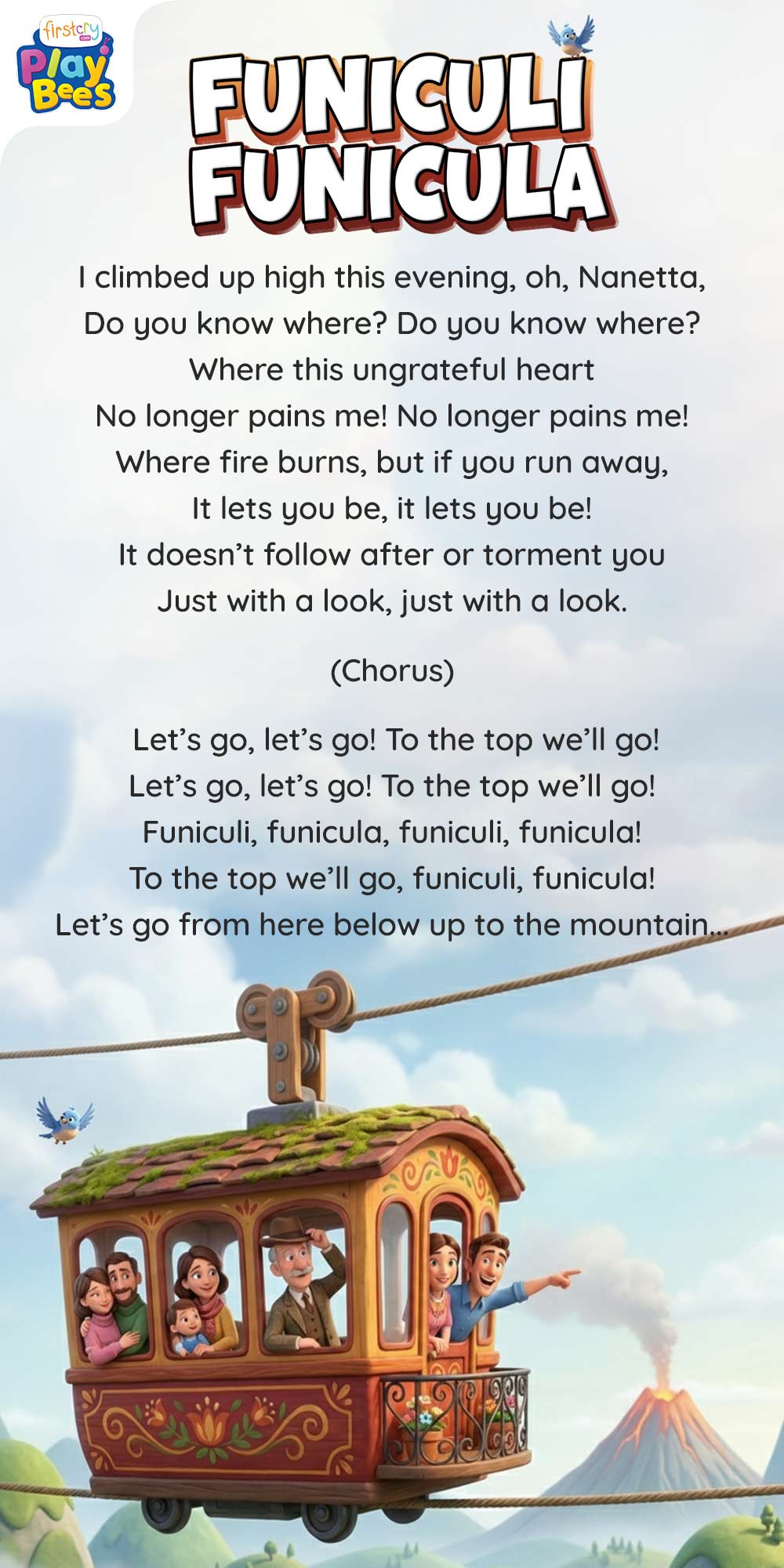 Funiculi, Funicula Song Lyrics