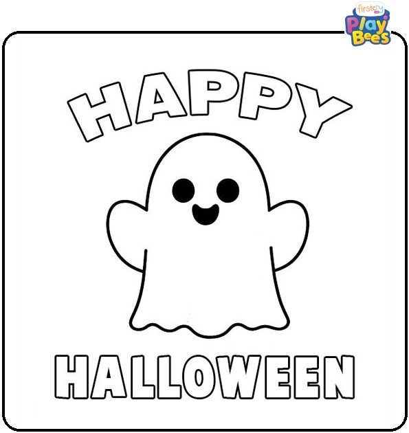 Ghost Coloring Page