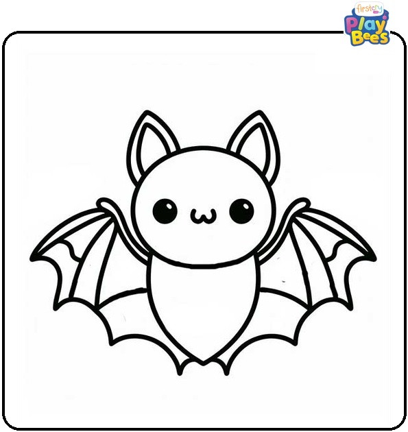 Halloween Bat Coloring Page Halloween Bat Coloring Page