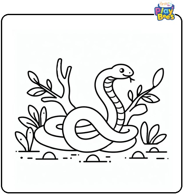 Mangrove Snake Coloring Page