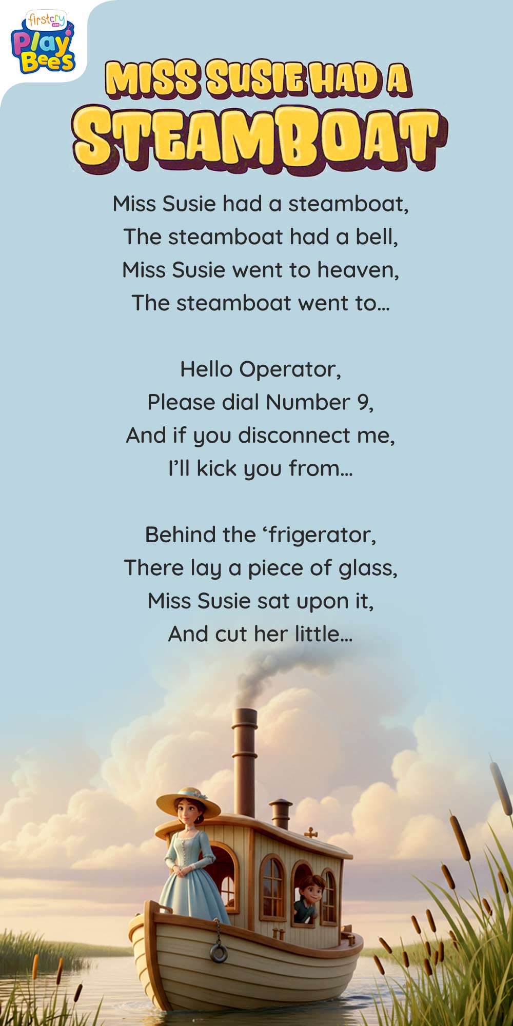 Miss Susie Had a Steamboat Song Lyrics