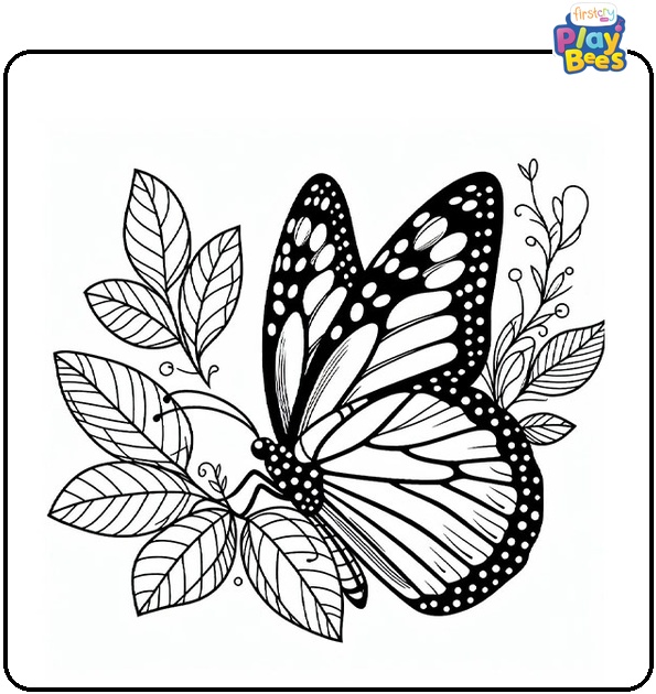 Monarch Butterfly Coloring Page