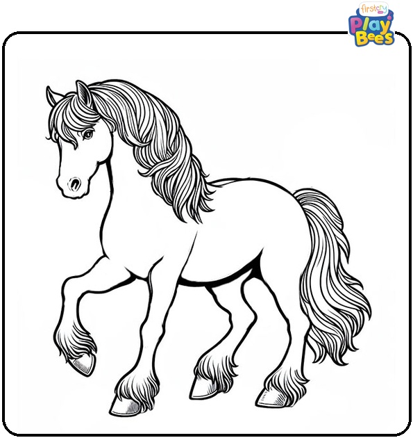 Morgan Horse Coloring Page Morgan Horse Coloring Page