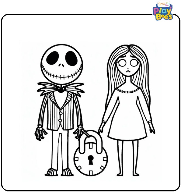 Nightmare Before Christmas Coloring Page Lock Shock And Barrel Nightmare Before Christmas Coloring Page Lock Shock And Barrel