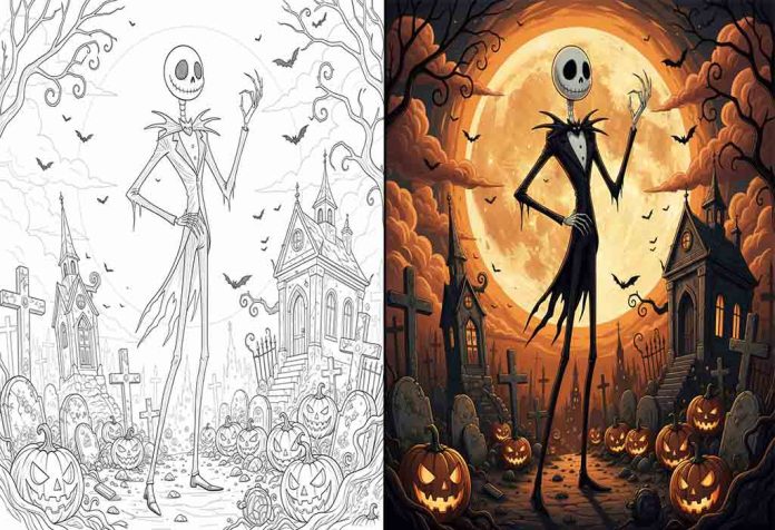 Nightmare Before Christmas Coloring Pages – Free Printable Sheets