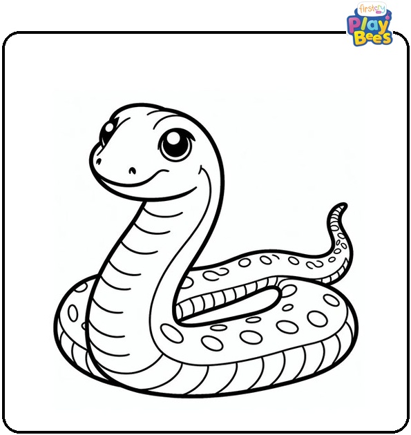 Racer Snake Coloring Page