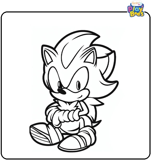 Shadow the Hedgehog Coloring Page Shadow the Hedgehog Coloring Page