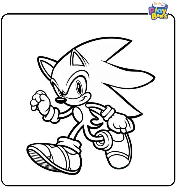Sonic Games Coloring Page Sonic Games Coloring Page