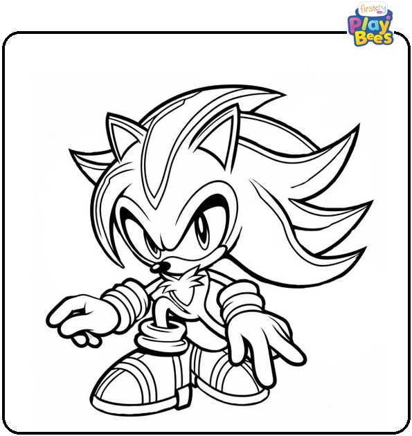 Sonic Metal Sonic Coloring Page