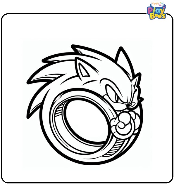 Sonic Ring Coloring Page Sonic Ring Coloring Page