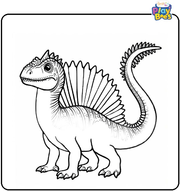 Spinosaurus Dinosaur Coloring Page