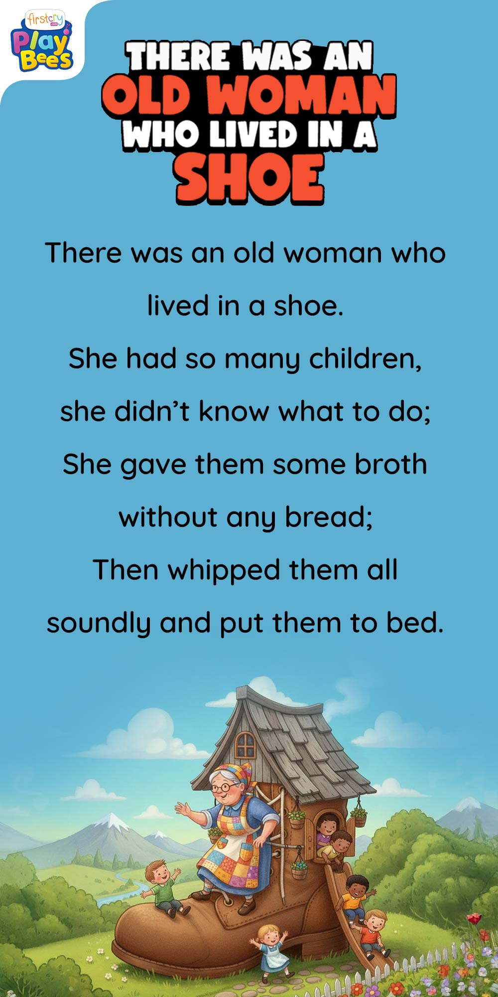 There was an Old Woman Who Lived in a Shoe Song Lyrics