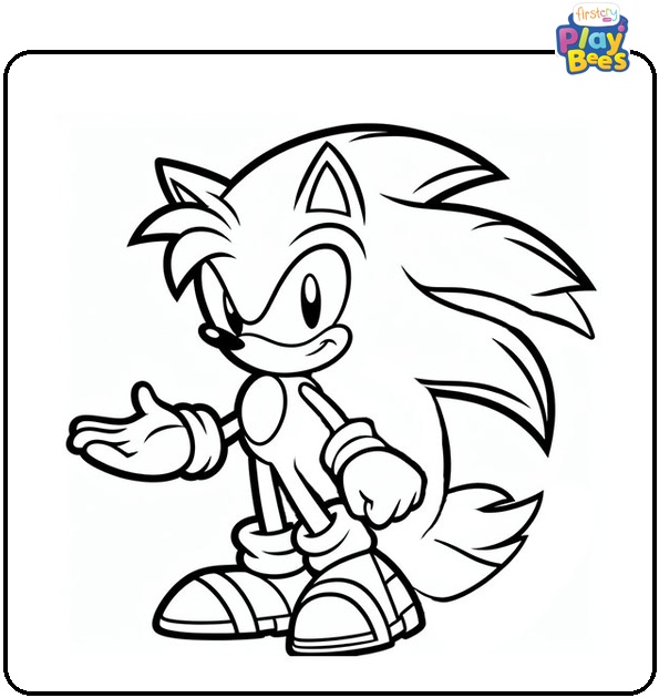 Werehog Sonic Coloring Page Werehog Sonic Coloring Page