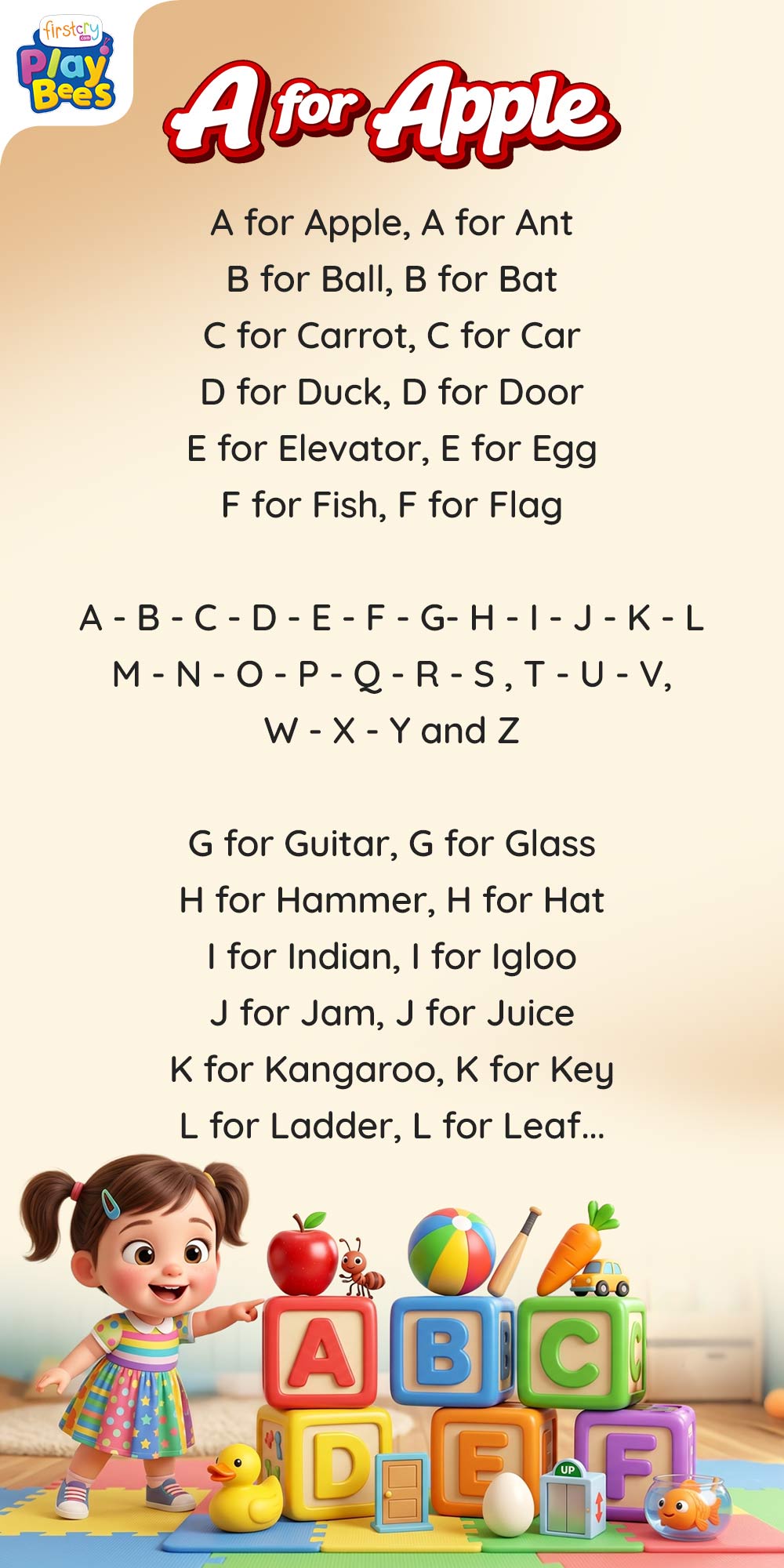 A for Apple Song Lyrics