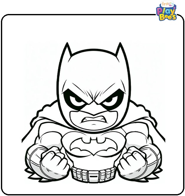 Angry Batman Coloring Page Angry Batman Coloring Page