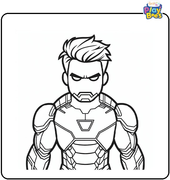 Angry Iron Man Coloring Page Angry Iron Man Coloring Page