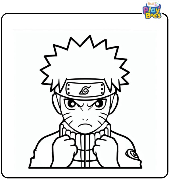 Angry Naruto Coloring Page Angry Naruto Coloring Page