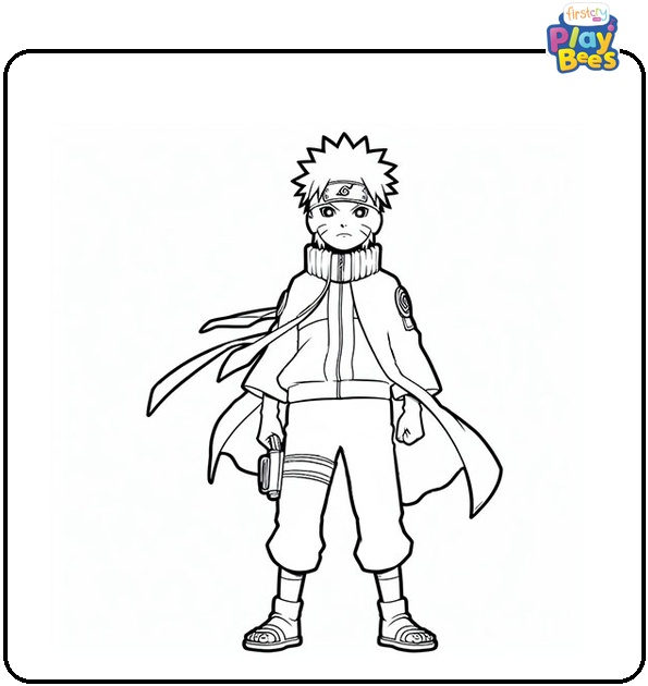 Anime Naruto Coloring Page Anime Naruto Coloring Page