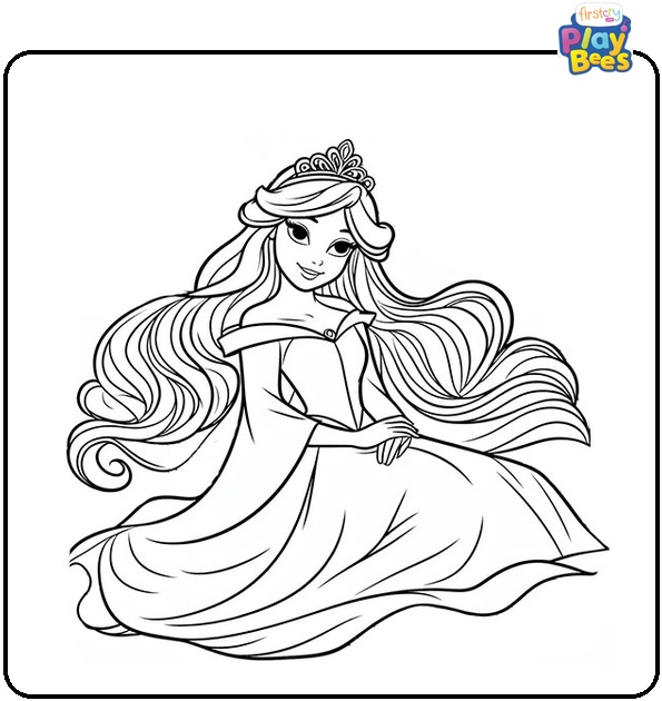 Aurora Princess Coloring Page