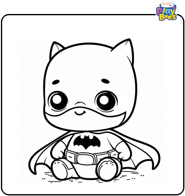 Baby Batman Coloring Page Baby Batman Coloring Page