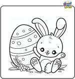 Easter Bunny Coloring Pages – Cute Printable Sheets & Pictures