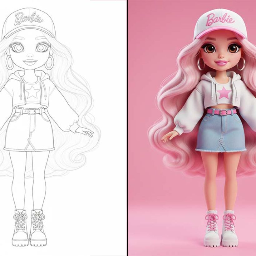 Barbie To Print Barbie Kids Coloring Pages