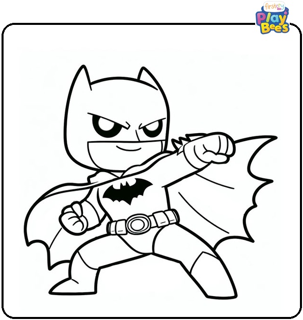 Batman Cartoon Coloring Page Batman Cartoon Coloring Page