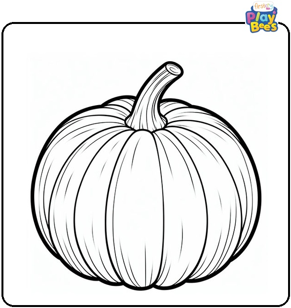 Blank Pumpkin Coloring Page
