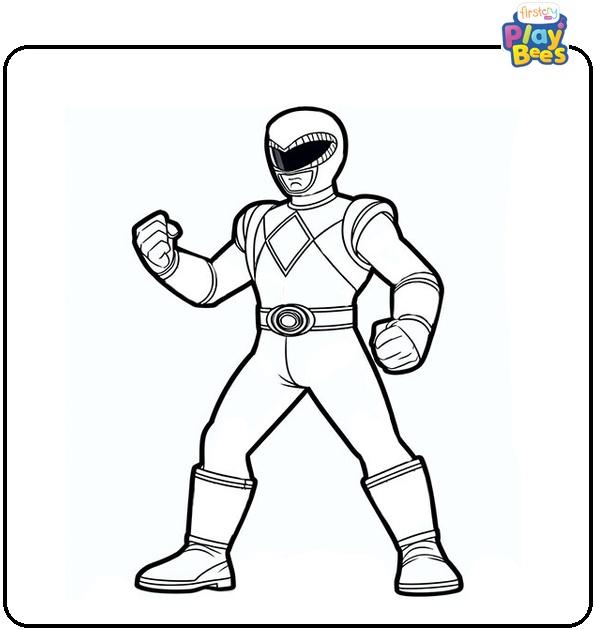 Blue Power Ranger Coloring Page Blue Power Ranger Coloring Page