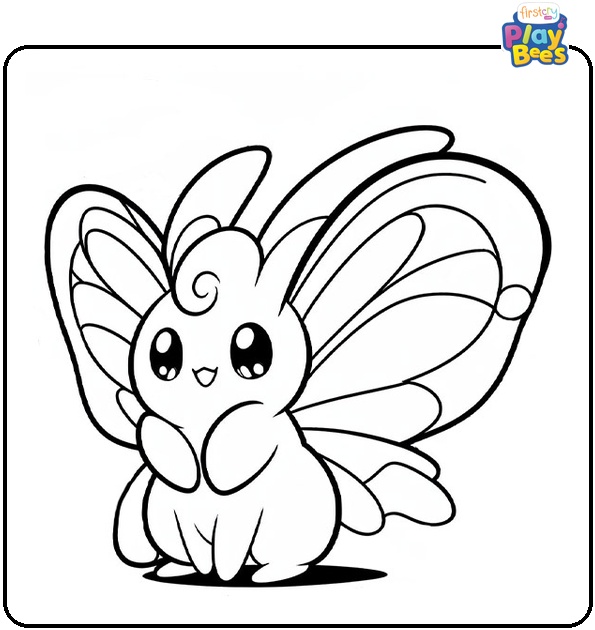 Butterfree Pokemon Coloring Page