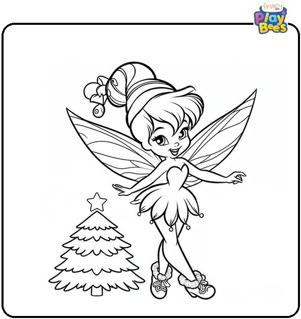 Christmas Tinkerbell Coloring Pages Christmas Tinkerbell Coloring Pages